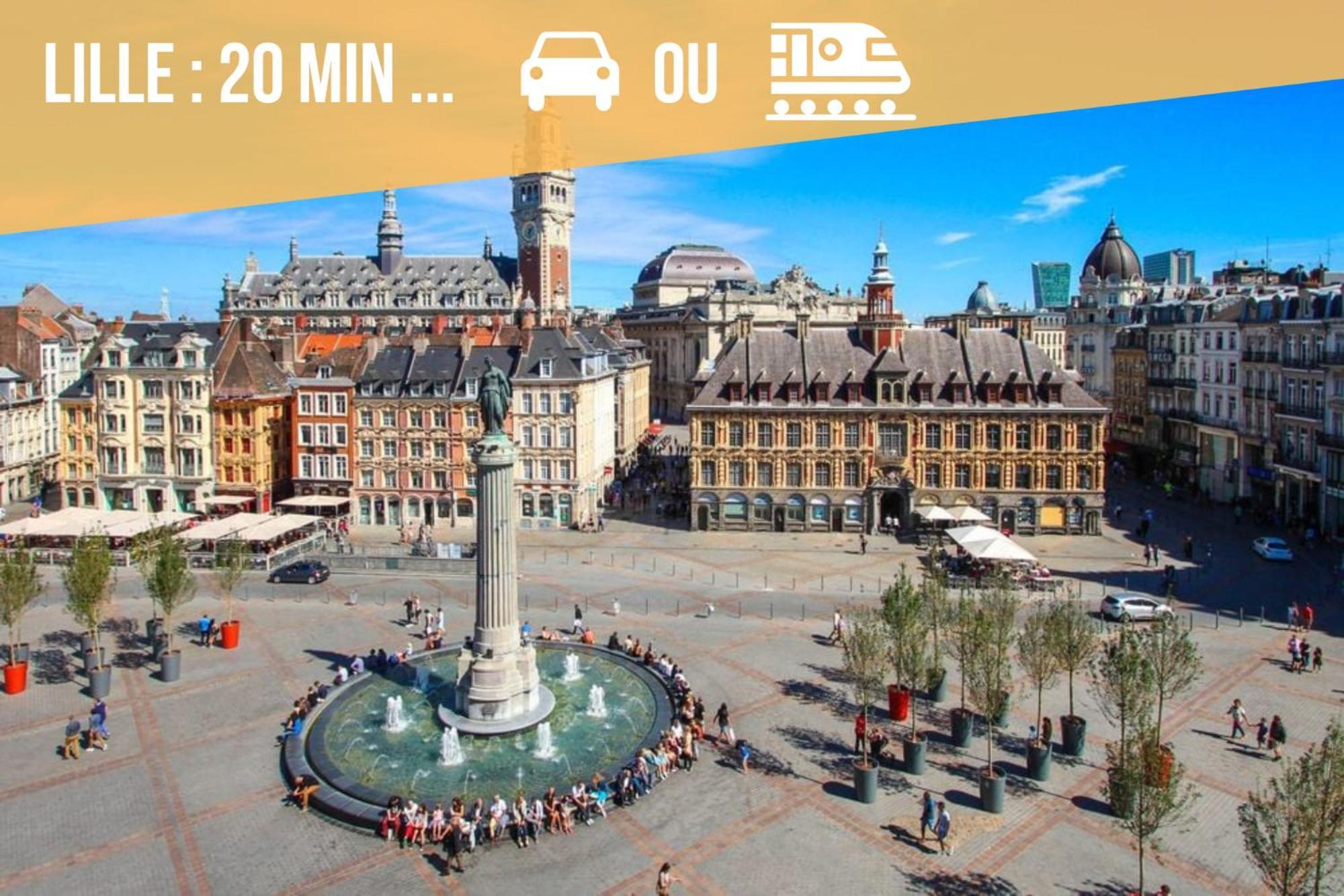 Gite Le Duplex - 5Min De La Gare Vers Lille-Lens-Arras Phalempin 外观 照片